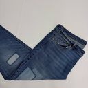 J.Jill  Medium Wash Patch Denim Authentic Fit Slim Ankle Jeans Size 12 Photo 2