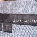 360 Cashmere  gray boat neck m pullover S sweater Photo 2