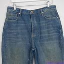 Free People NEW  paint splatter raw hem cropped Maggie straight jeans, 31 Photo 3