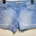 Celebrity Pink Low-Rise Cuffed Women's Size 1/25 Blue Cotton Denim Shorts Photo 0