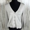 Magaschoni  Long Sleeve V-Neck Cardigan Sweater XS Photo 2