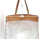 Coach  Laura Large Leather Shoulder Tote Bag Embossed Signature White/tan Vintage Photo 10