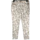 J. McLaughlin  Lexi Beige Camo Floral Printed Straight Leg Mid Rise Jeans Size 12 Photo 1