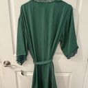 INC NWT  size Large Green Silky Lace Robe Photo 1