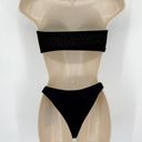 Naked Wardrobe  Swim Black Bandeau Bikini Swimsuit NEW Sz XS Style NW-W0739 Photo 3