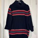 Gap  Vintage Navy Lambswool Blend Turtleneck Long Sleeve Pullover Sweater Photo 0