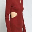 The Range  NYC x Intermix mass ribbed carved maxi dress NWT berry Photo 5