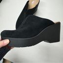 Dr Scholls Black Suede Leather Clog Shoes Womens 9.5 Comfort Platform Boho Y2K Photo 6