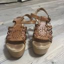 Leather Platform Sandals Size 6.5 Photo 1