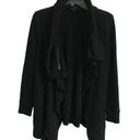 All Saints Dahlia black asymmetrical convertible sweatshirt jacket XS Photo 3