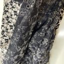 CAbi  Skirt Black White Elastic Lace Floral Embroidered Size S Small Stretch Photo 9