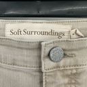 Soft Surroundings  size 8 khaki colored cotton blend‎ pants Photo 4