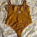 Windsor LG  Mustard yellow cut out lace bodysuit Photo 2