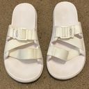 Chacos Womens Chaco Chillos White Strap Sandals Slides Synthetic Size 8 Photo 0