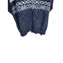 BCBGMAXAZRIA  Elinor Sweater Vest Blue Size XS/S Chunky Minimalist Coastal Boho Photo 9