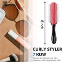 The Row Detangling 7 Thick Hair Blow Styling Shaping Curls Travel Bristle Brush Photo 5