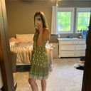 Jessica Simpson Patterned Green Dress Photo 1