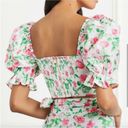 Hill House NWT  Isabella Cropped Top in Pink Roses S Photo 2