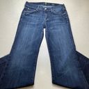 7 For All Mankind Jeans 24X29.5 Dojo White Stitch Tailorless New York Dark Photo 1