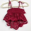 Winston White New  Sarnita Crop Top Mojave Red XS Photo 9