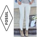 Fossil HP!  Skinny White Jeans (28) Photo 1