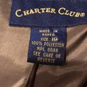 Charter Club Olive Green 1 Botton Blazer Size 10 Photo 7