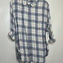 Treasure & Bond  Womens Button up‎ Shirt Blue Size Small Plaid Long Sleeve Top Photo 0