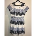 Pinky Los Angeles Blue and White Lace Dress Preppy Brunch Wedding Guest Sunday Size L Photo 19