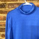 L.L.Bean  Blue Long Sleeve Turtleneck Top Women's Size LP Large Petite Photo 1