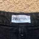 ZARA Black Denim Shorts Photo 2