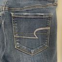 American Eagle Jeans Womens Size 6 Regular Denim Blue Hi Rise Jegging Super Stretch Distressed Photo 3