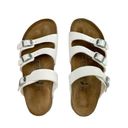 Birkenstock  Birki’s Florida White Birko-Flor Strappy Sandals Sz 7 Photo 0