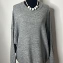 Zenana  size XL over sized gray sweater with exposed stitching Photo 7