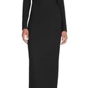 STAUD Humboldt Satin Lapel Gown Maxi Dress in Black Size M New w/Tag Retail $465 Photo 5