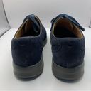 Clarks  Artisan UNSTRUCTURED Women's Blue Suede/Leather Oxford Lace Up Shoes 7M Photo 3