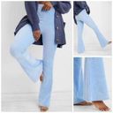 Aerie NWT  Groove Flare Yoga Pants Ribbed Velour Powder Blue Size Small Photo 1