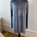 Show Me Your Mumu  Tyler Tunic Velour Gray metallic Swing Dress Small S New Photo 5