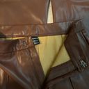 SheIn Brown Leather Pants Photo 2