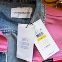 Calvin Klein  Colorblock Western-Style
Trucker Denim Jacket-Size L NWT Photo 1