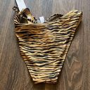 Zebra Camel Print Bikini Bottom Tan Photo 1