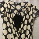 Iz Byer  California Medium Black and Tan Sleeveless Blouse. Photo 1