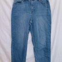 Crown & Ivy  Medium Wash Denim High Rise Straight Leg Balloon Fit Jean size 14 Photo 0