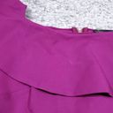 Ted Baker  Frill Detail Bardot Top Ruffle Purple NWT Ted Size 0 US Women's 2 Photo 3