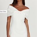 Meshki Gwyneth Off Shoulder Bow Mini Dress Photo 0