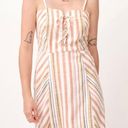 Aeropostale Striped Sweetheart Lace-Up Slim Dress Photo 0