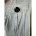 Mango MNG by  Womens Cotton Suit Jacket White Size 6 3 Blazer Cinched Waste Photo 7