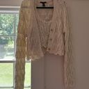 Forever 21  Pointelle Cropped Cardigan Sweater and tank top Photo 7