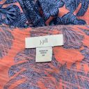 J.Jill  Pink Blue Floral Boho Tunic Peasant Blouse Size M Photo 5