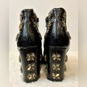 Farylrobin Diamond Black Fawcett Jeweled Ankle Booties Size 7.5 Photo 7