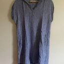 Harper  Linen Blue and White Striped Dress Photo 2